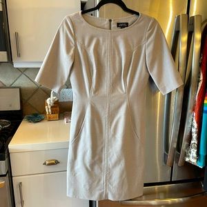 Tahari, Arthur S. Levine, Midi, polished, gray Dress FREE SHIPPING!